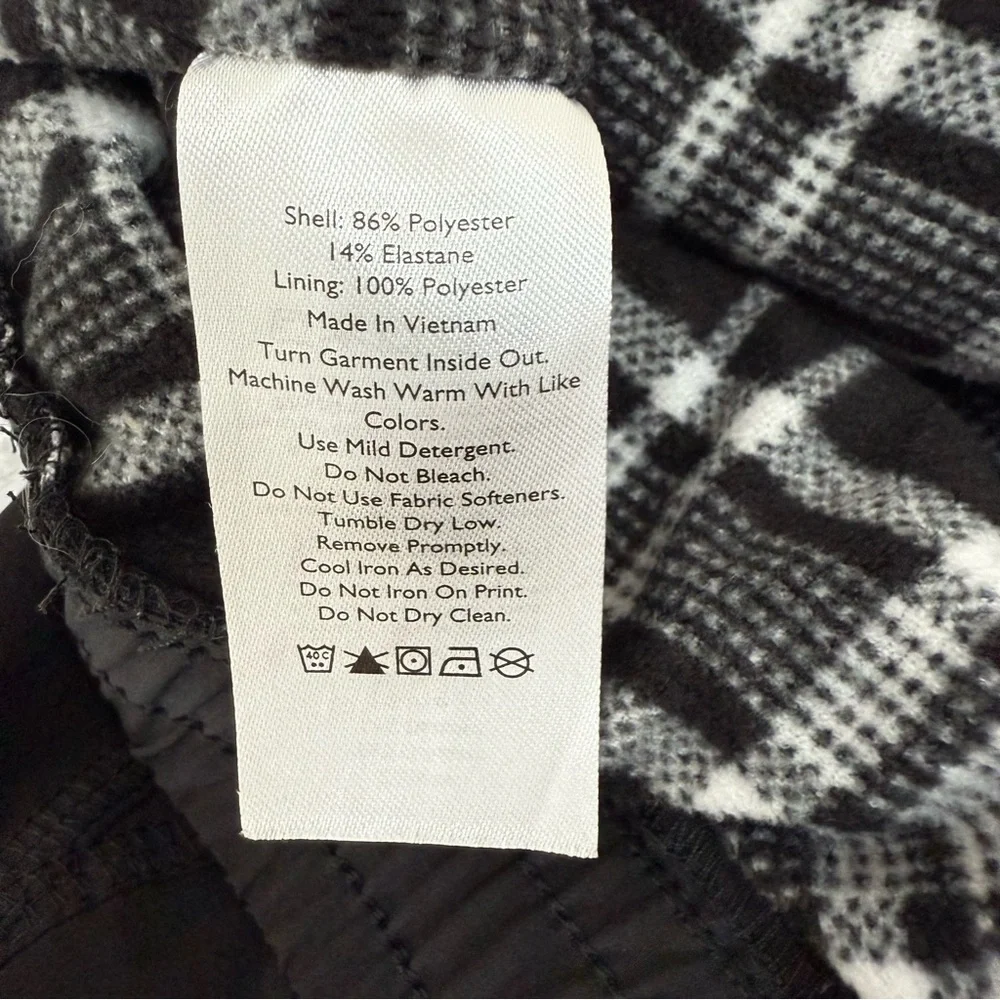 Eddie Bauer Black Fleece Lined Cargo Jogger Pant Women’s Size 14 Winter Cozy